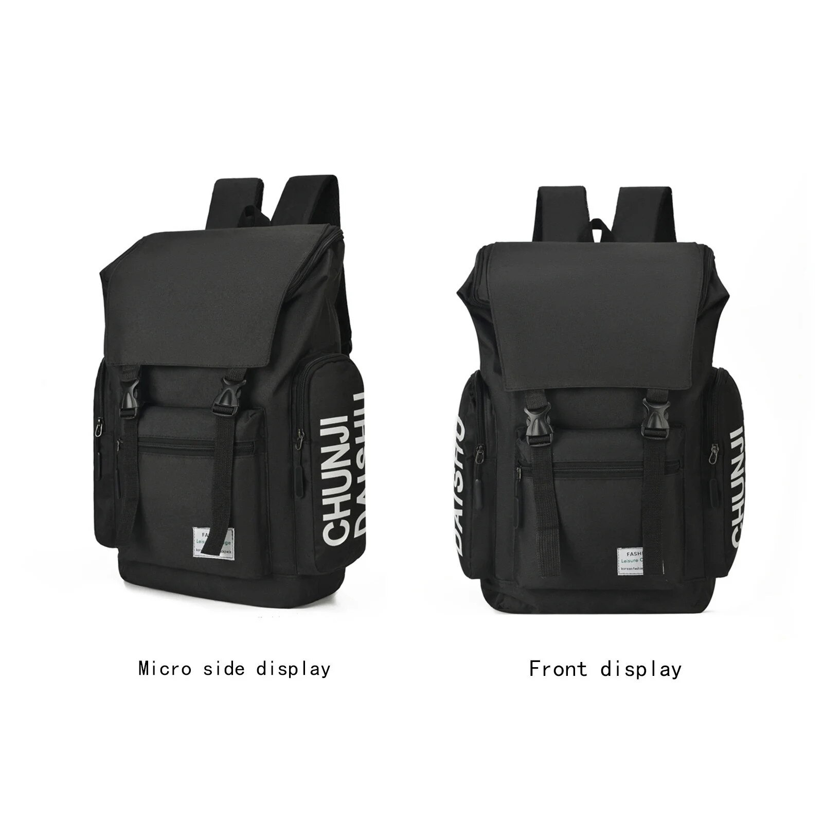 Rucsac laptop negru, capacitate mare, bretele ajustabile, 17 inch