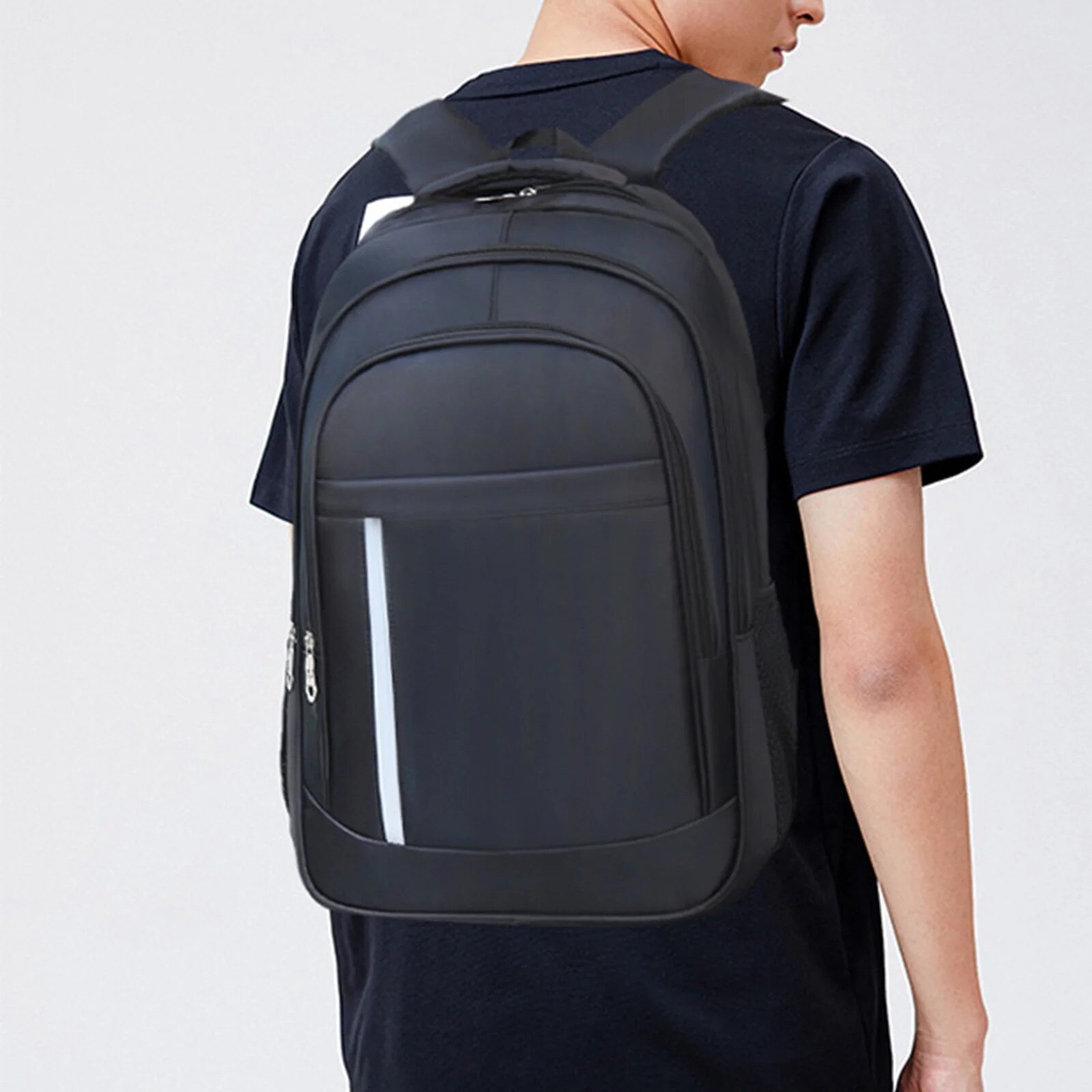 Rucsac laptop unisex, 15.6 inch, bretele ajustabile, material textil, 52x35x15cm