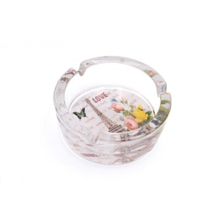 Scrumiera din sticla, 10x4 cm