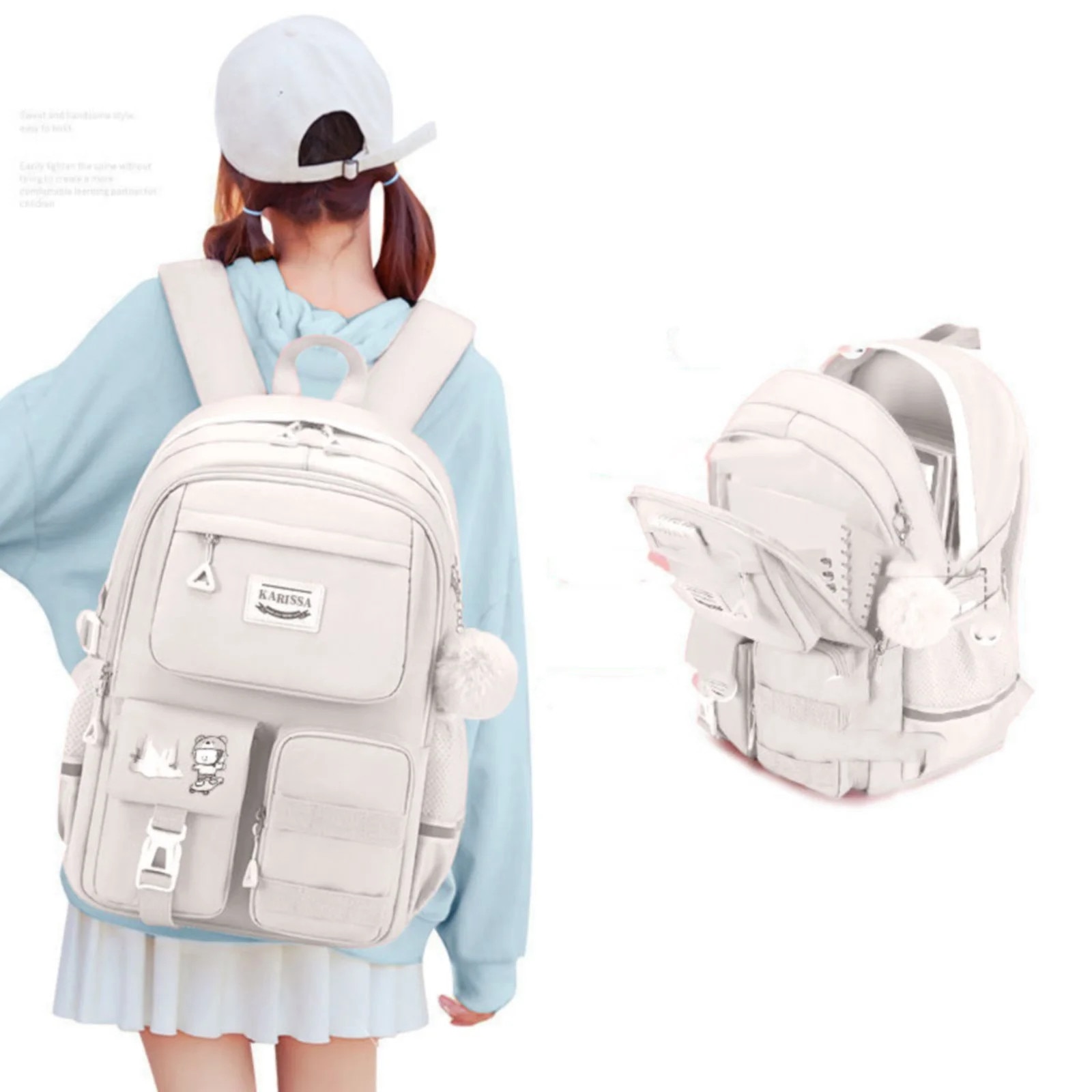 Rucsac laptop 17", calatorie, multibuzunare, 31x15x45cm