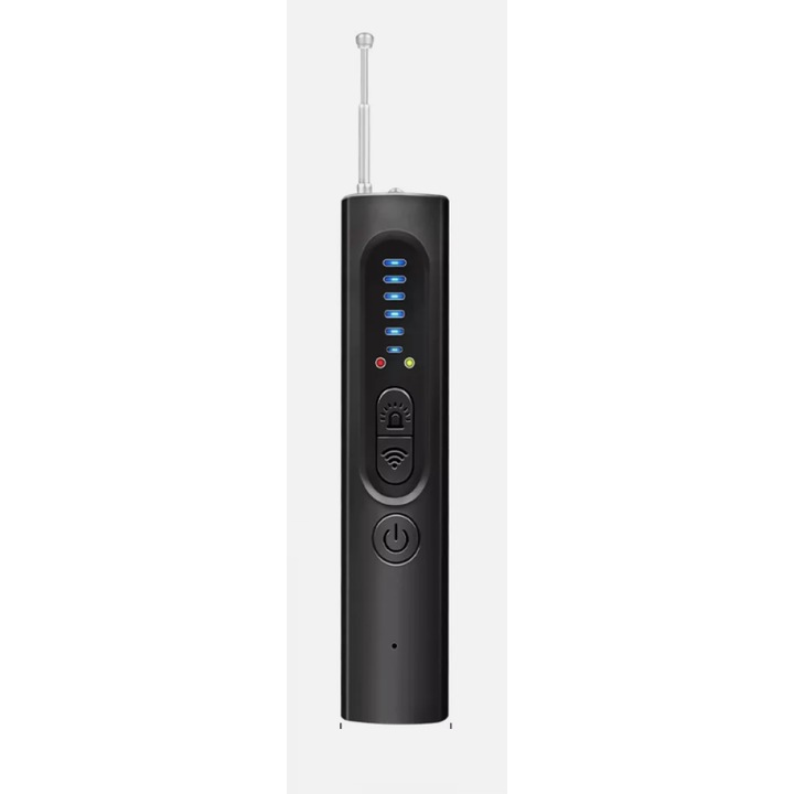 Детектор за скрити камери, Enforose, 6 нива на чувствителност, инфрачервена технология, лек дизайн, презареждащ се