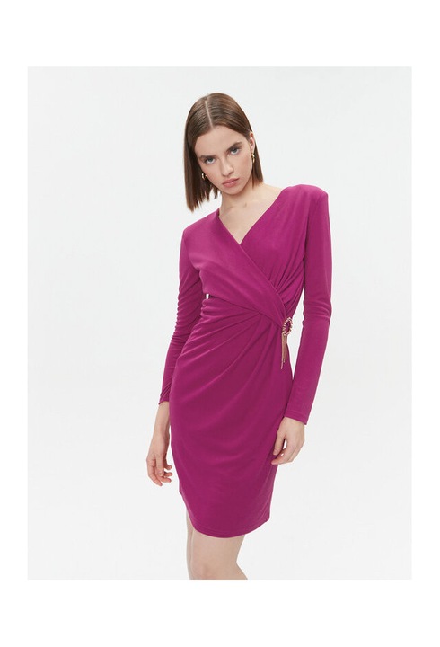 Дамска рокля, Fracomina, 303320898, Полиестер, Еластан, Розов, Розово