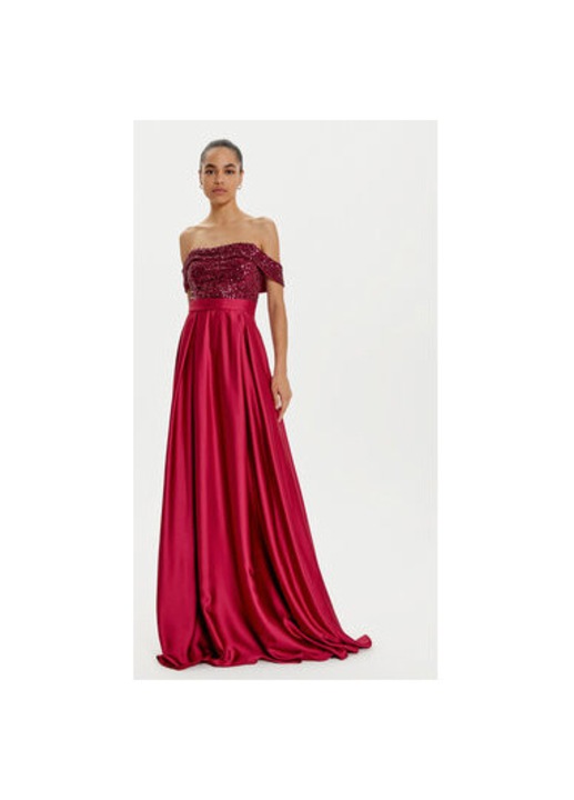 Rochie Dama, Rinascimento, 304891052, Poliester, Elastan, Rosu, Rosu