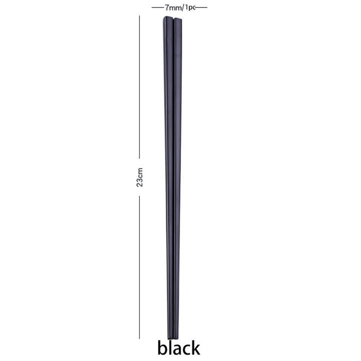 1 pár YANYXR evőpálcika készlet, rozsdamentes acél, színes, 23cm