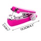 Masina de cusut portabila YANYXR mini, roz, set 2 buc, compacta, usoara