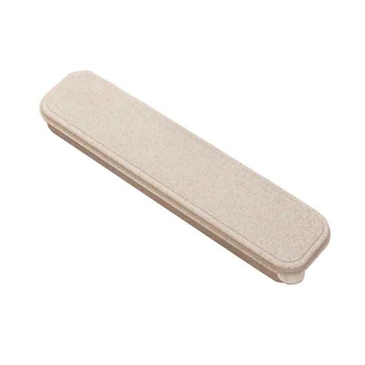 Set tacamuri portabile din paie, cutie, multicolor, 25x6x3cm
