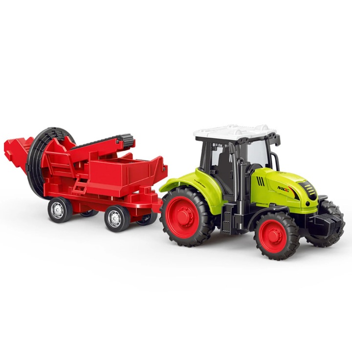 Tractor fermier jucarie YANYXR rosu 24x6x6cm friction