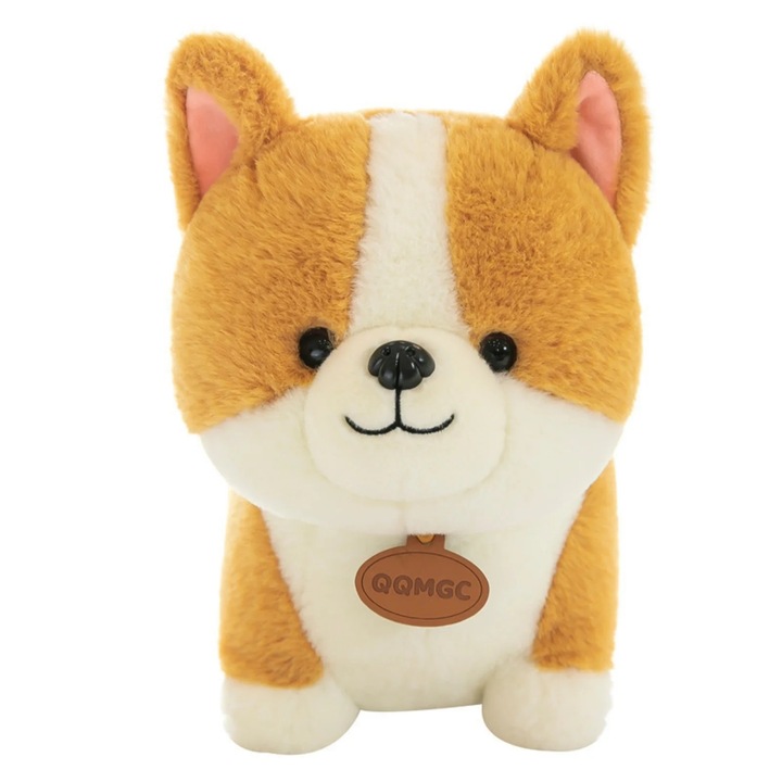 Papusa Corgi YANYXR, plus moale, decor casnic, 25x40x55cm