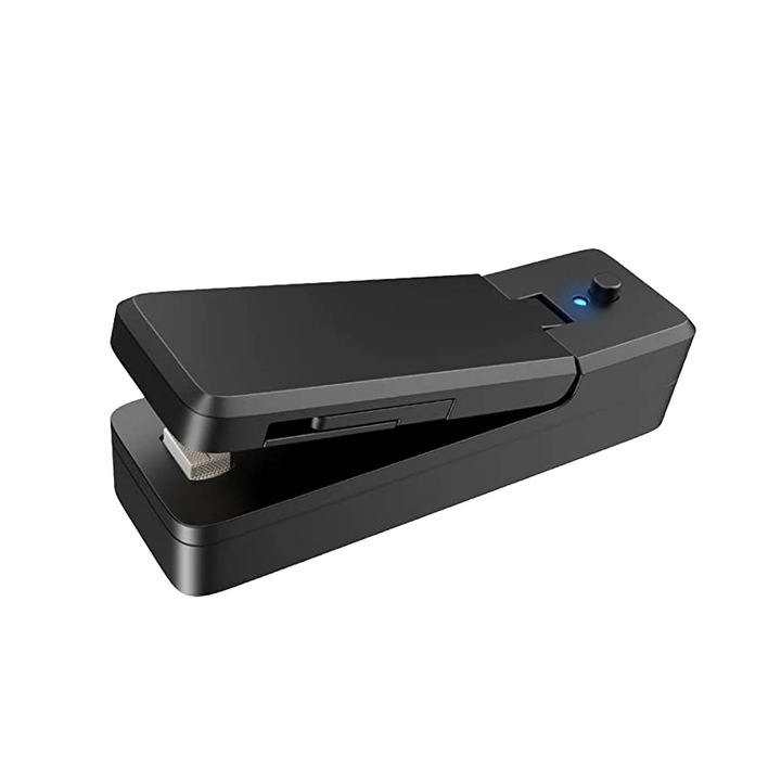 Aparat sigilat pungi YANYXR 2 in 1, negru, 14.6x4.2x4.2cm