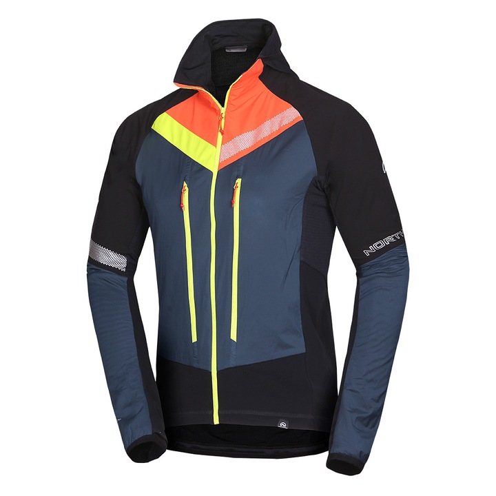 Geaca schi de tura Polartec® Alpha® barbati SOLISKO 3, Negru/Albastru inchis