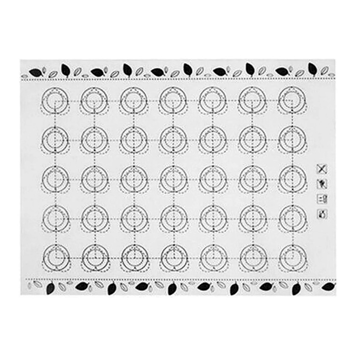 Tava de copt din silicon YANYXR, 3 forme, negru portocaliu, 40x30cm 29x26cm