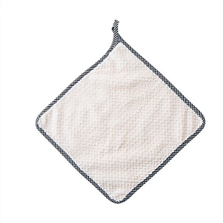 YANYXR akasztós kéztörlő korall bársony bézs 27.5x25cm