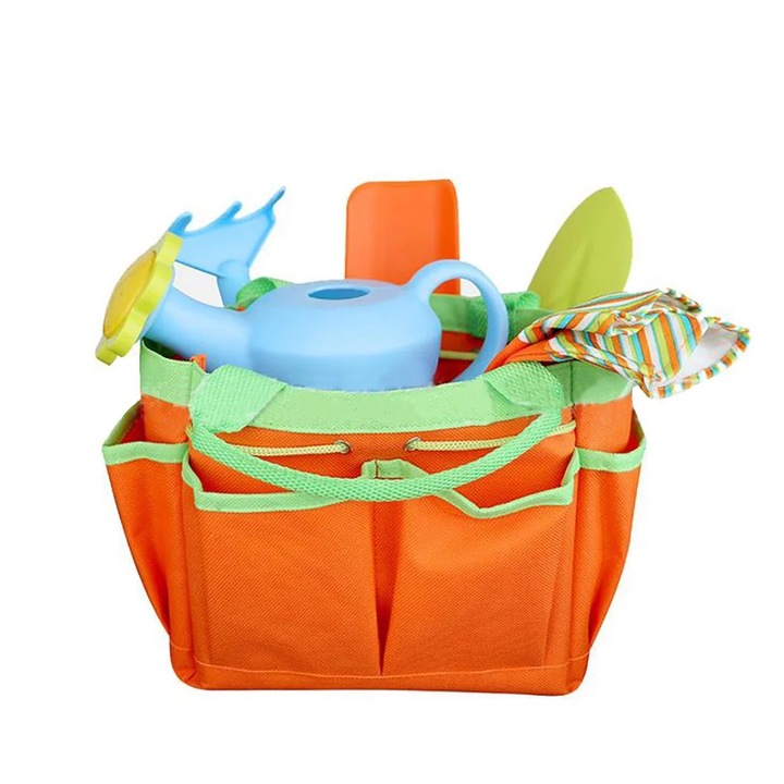 Set joaca gradinarit copii YANYXR 8 piese multicolor 21x13x9.3cm