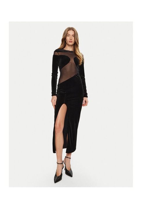 Női ruha, Vetkőzésmentes, 304553998, Poliészter, Fekete, Fekete