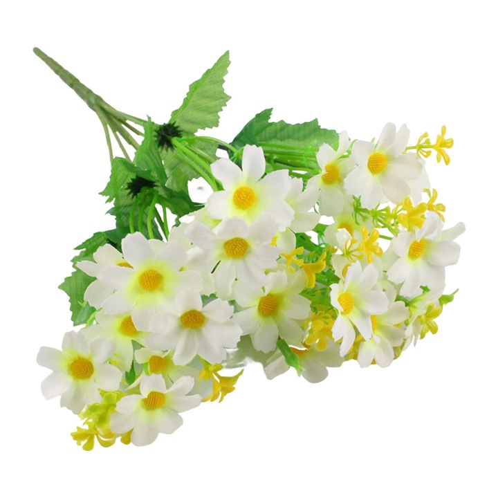 Floare artificiala margarete, 1 buchet, multicolor, 19.9x2.88cm