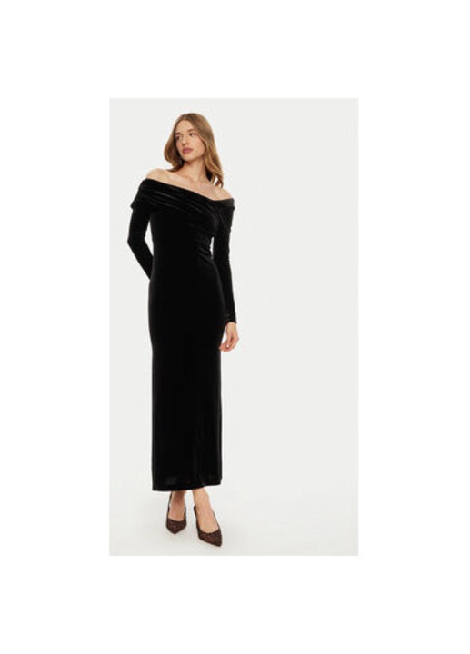 Női ruha, Vetkőzésmentes, 304554018, Poliészter, Fekete, Fekete