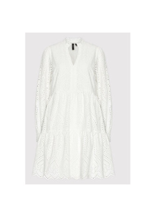 Дамска рокля, Yas, 209651003, Органичен памук, Бял, Бял