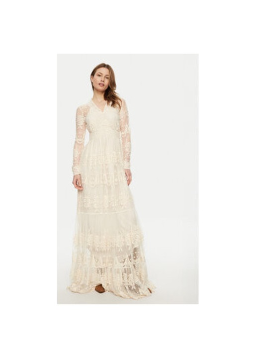 Дамска рокля, Yas, 304893667, Памук/Полиамид, 34 EU, Бяла