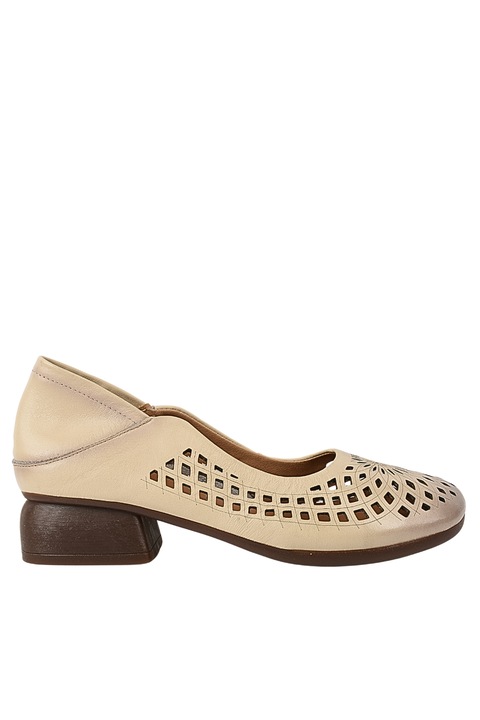 Pantofi casual, dama, FORMAZIONE, 5889 bej, piele, Bej, 40