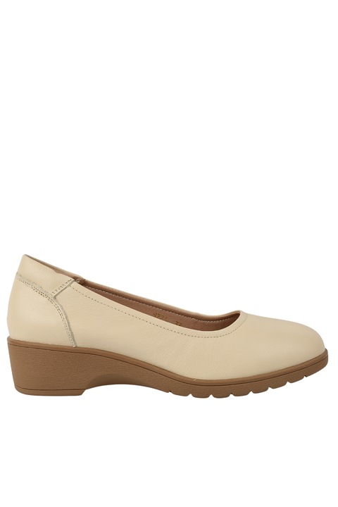 Pantofi casual, dama, GALLOP, 9723 crem, piele naturala, Crem
