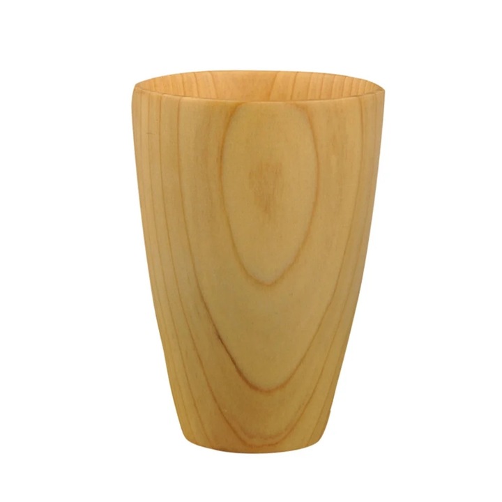 YANYXR természetes fa bögre 165ml 10.4x7.4cm barna