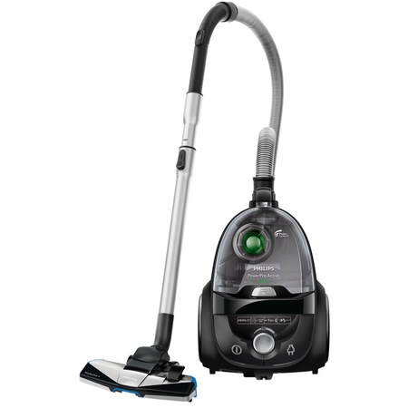 Aspirator fara sac Philips PowerPro Active FC8645/91, 1.7 l, Tub telescopic metalic, 750W, EPA 10, Negru
