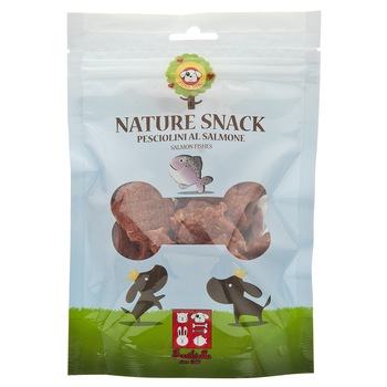 Recompense naturale pentru caini Ferribiella, Somon 80 g Recompense naturale pentru caini Ferribiella, Somon 80 g