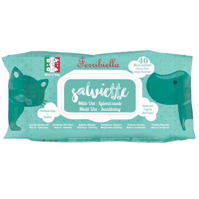 Servetele umede Ferribiella Multi Use, 40 buc
