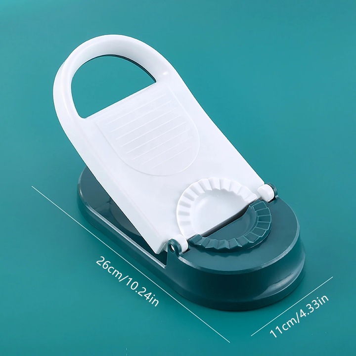 Aparat manual pentru preparat coltunasi 2 in 1, portabil, plastic, alb, 20x15x10cm