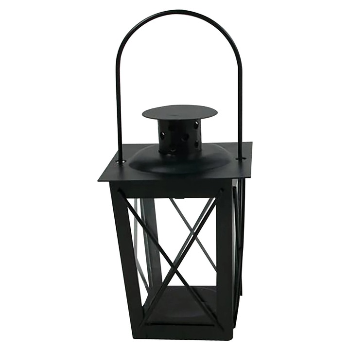 Suport lumanare suspendat YANYXR vintage metal alb negru 23x10x8cm
