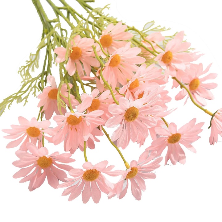 Flori artificiale YANYXR cosmos roz 40cm set 5 buc