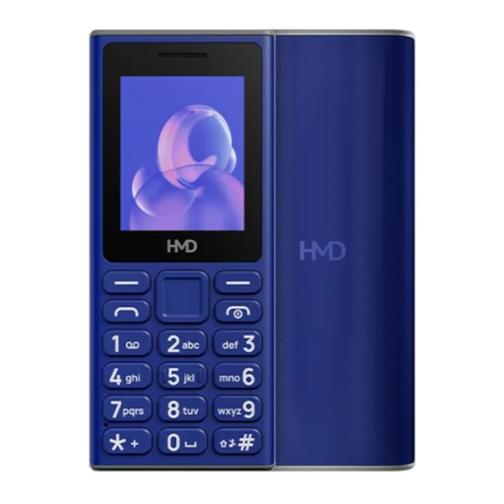 Telefon mobil Nokia 105 (2024) Dual SIM, 2 inch, 4 MB RAM, albastru, IP52