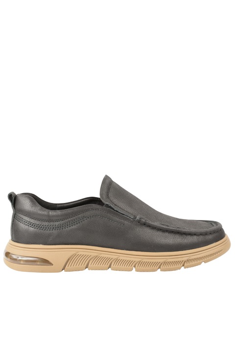 Pantofi casual, barbati, MELS, J12 negru, piele nabuc, Negru