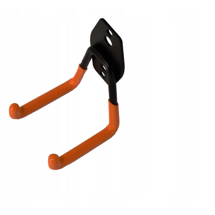 Suport De Perete Pentru Bicicleta, TMY, Constructie Robusta, TMY, HK-001, Metalic, Portocaliu, Capacitate Maxima De Incarcare De 20 kg, Protectie Din Cauciuc, Montaj Simplu, Dimensiuni 110x70x60 mm, Set 12 Bucati