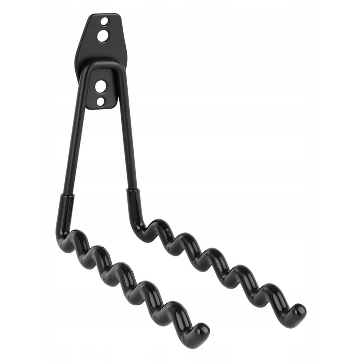 Suport De Perete Pentru Bicicleta, TMY, Constructie Robusta, Carlige Acoperite Cu Cauciuc De Protectie, TMY, HK-09C, Metalic, Negru, Antiderapant, Capacitate Maxima De Incarcare Pana La 15 kg, Set 6 Bucati