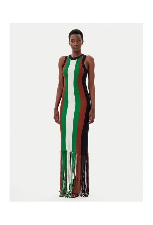 Női ruha, Silvian Heach, 304772405, Akril/Tencel, Zöld, Zöld