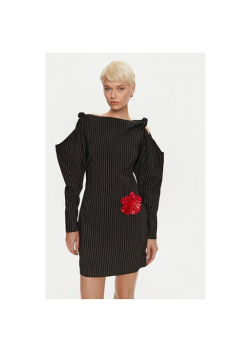 Rochie dama, Rotate, 304473098, Viscoza/Poliester, Negru, Negru, 36