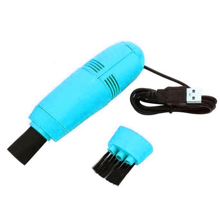 Aspirator mini USB billentyűzethez YANYXR kék 120cm