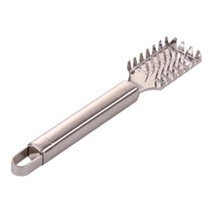 Curatator de solzi pentru peste din otel inoxidabil, 20x3cm, argintiu, set 1 buc.