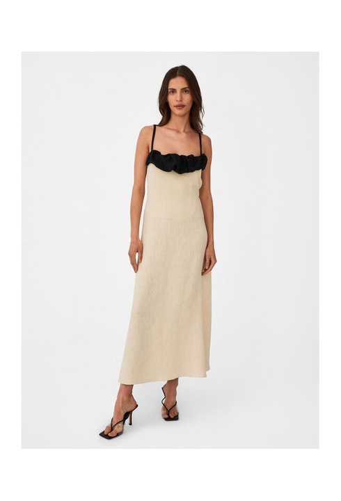 Női ruha, Undress Code, 302910427, Ramie, L INTL, Bézs