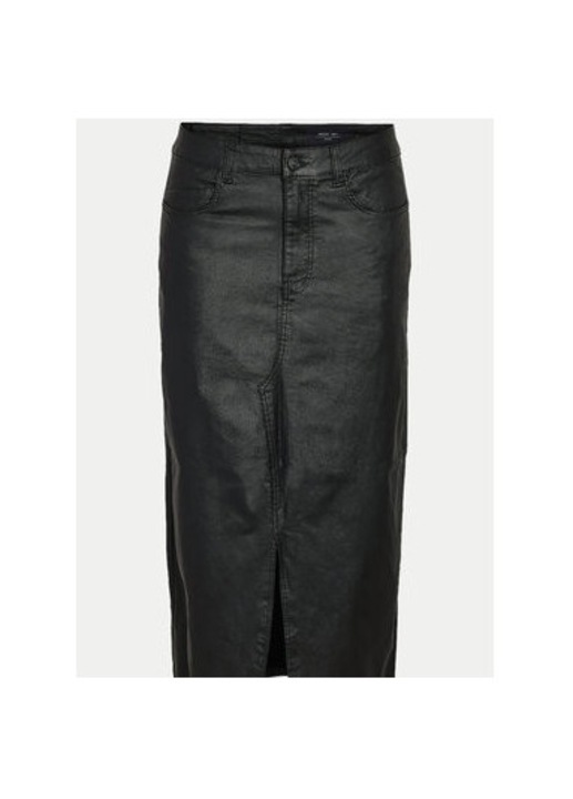 Fusta dama, Noisy May, 304517426, Piele ecologica, Negru, Negru, XS