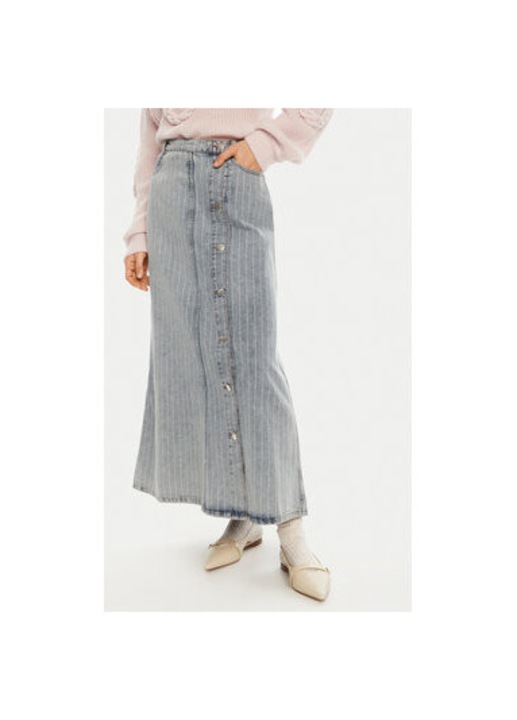 Fusta dama, Munthe, 304891519, Bumbac organic, Albastru, Albastru, 36
