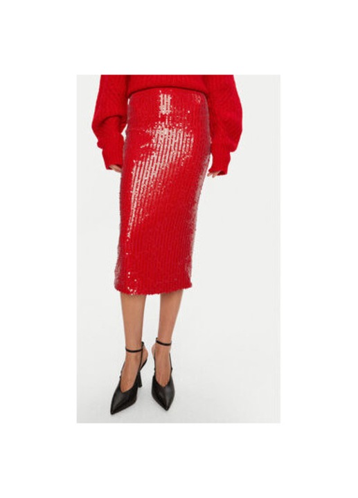 Дамска пола, Rotate, 304472886, Рециклиран полиестер, Черен, Черен, 36