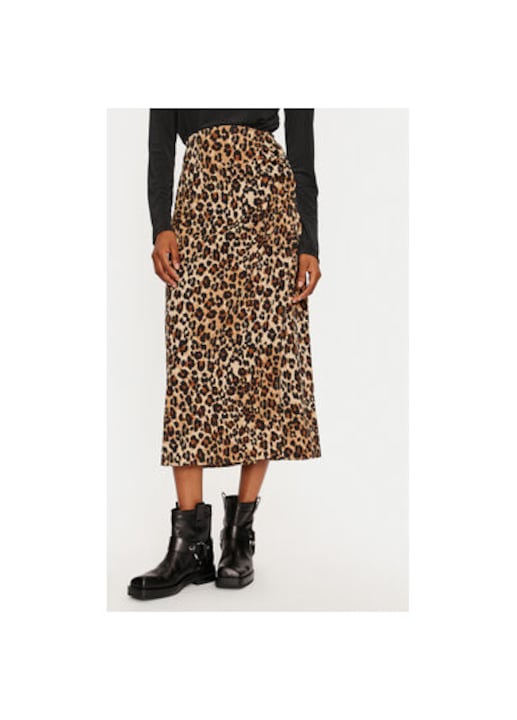 Fusta dama, Vero Moda, 304646218, Poliester reciclat/Poliester, Maro, Maro