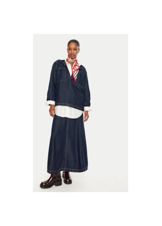 Fusta Dama, Munthe, 304135309, Lyocell, Albastru, Albastru, 34