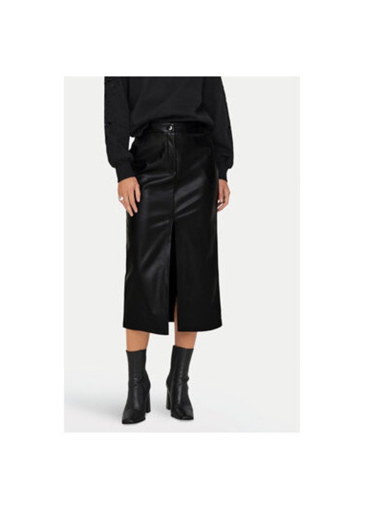 Fusta Dama, Only, 304494130, Imitatie de piele, XL INTL, Negru