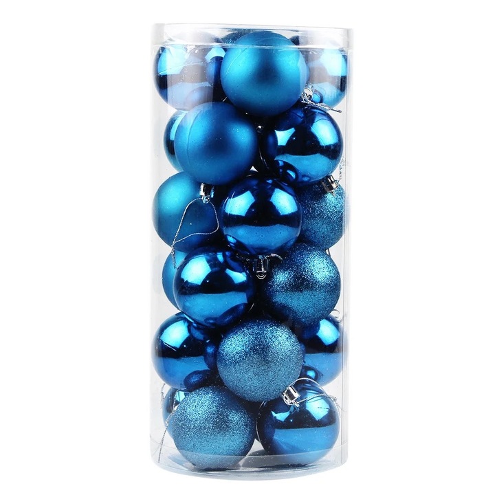 YANYXR karácsonyi gömbök, 24 db-os szett, többszínű, 6 cm