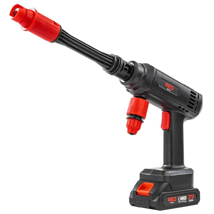 Aparat de spalat cu presiune cu acumulator, 60 bar, Red Technic RTMC0149