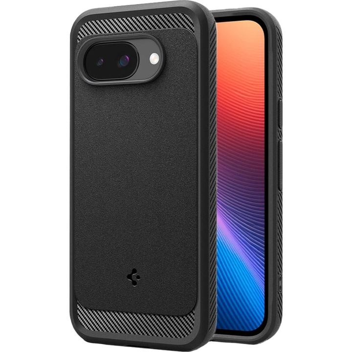Tok, Spigen Rugged Armor Mag kompatibilis Google Pixel 9a, Fekete