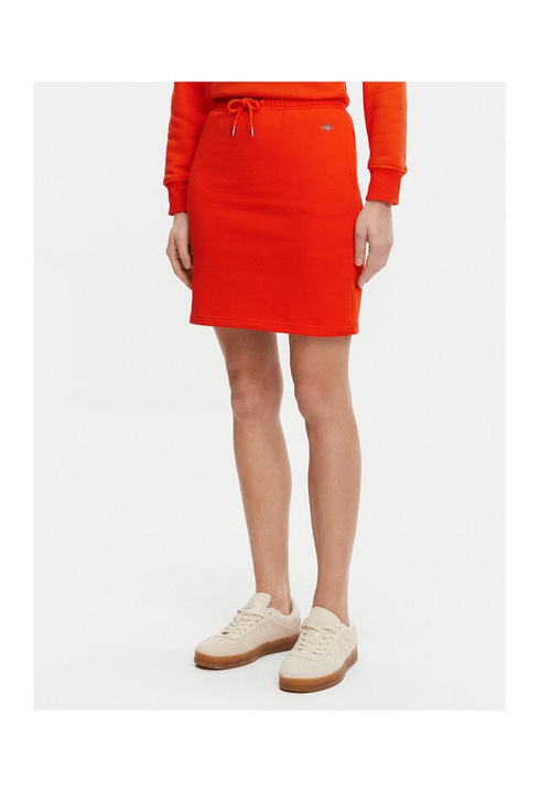 Fusta dama, Gant, 305366993, Bumbac, Portocaliu, Portocaliu